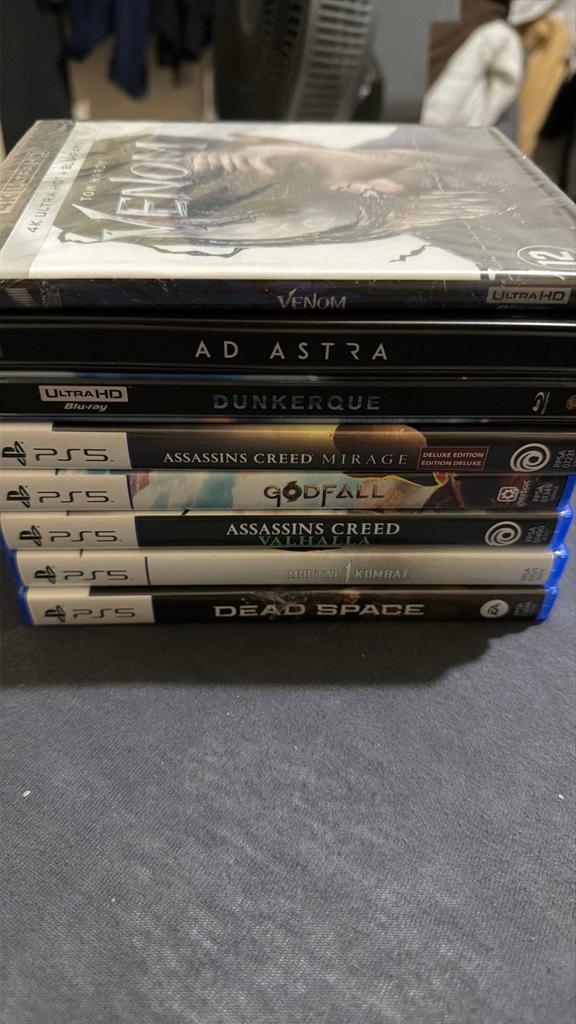 5 PS5 games en 3 4k bluray films (zie beschrijving), Enlèvement, Comme neuf