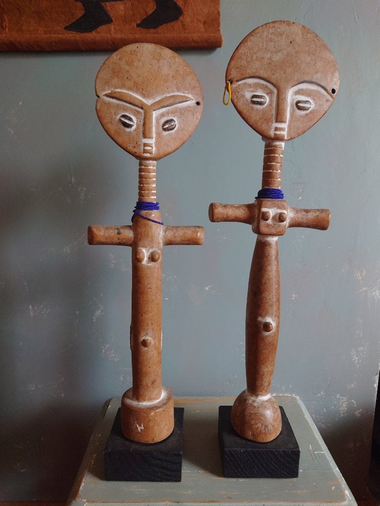 Ashanti - Poupées de fertilité Akuyba/Ghana, Antiquités & Art, Enlèvement ou Envoi