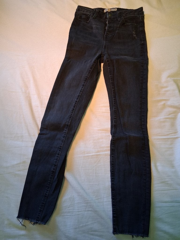 zwarte jeansbroek - maat 34, Vêtements | Femmes, Jeans, Enlèvement ou Envoi, Denim co, W27 (confection 34) ou plus petit, Porté
