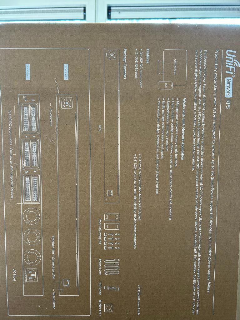 Ubiquiti UniFi SmartPower RPS (USP-RPS), Computers en Software, Ophalen of Verzenden, Nieuw