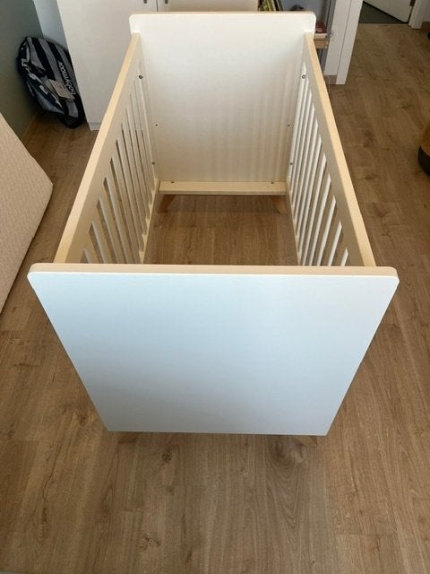 Lit Bopita Fenna White, Sommier à lattes, Moins de 70 cm, Enlèvement, Utilisé
