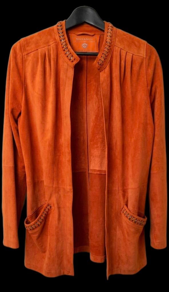 Max & Moi tangerine suède jas, Kleding | Dames, Ophalen of Verzenden