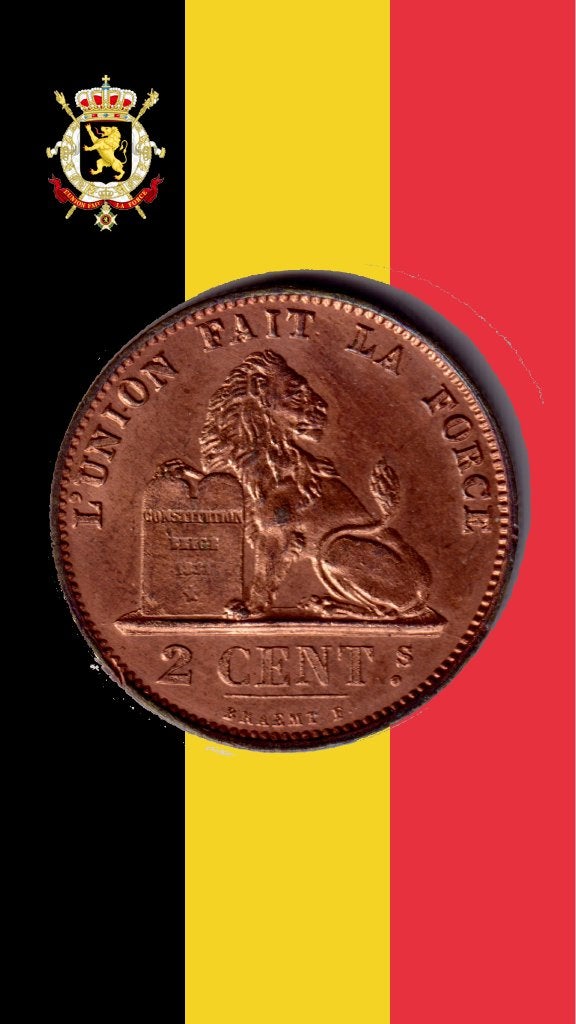 2 cent 1876 (kwaliteit!) - Leopold II, Postzegels en Munten, Munten | België, Losse munt, Verzenden