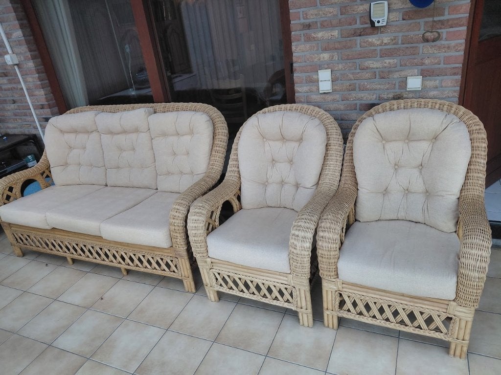 Salonset voor veranda, Ophalen, Gebruikt, Hout
