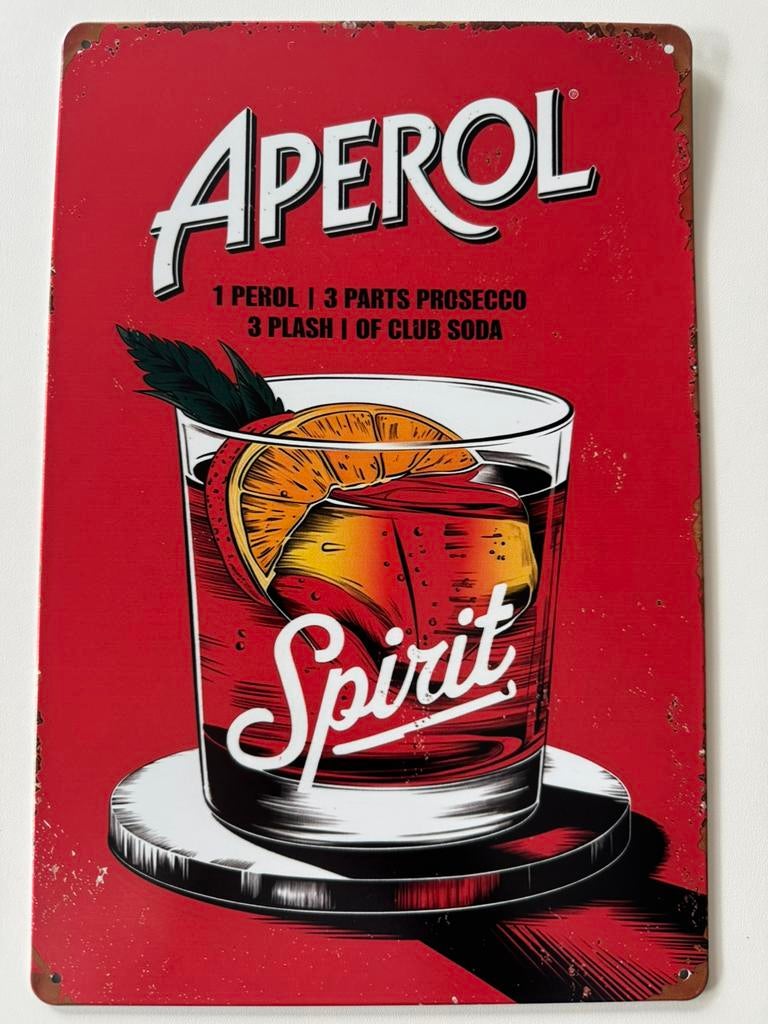 Panneau d'affichage en métal Aperol, Enlèvement ou Envoi, Neuf, Panneau publicitaire