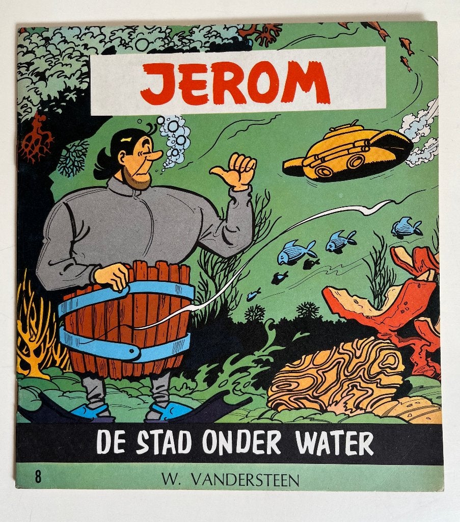Jerom 8 - De stad onder water - 1e druk - 1965, Boeken, Verzenden, Willy Vandersteen