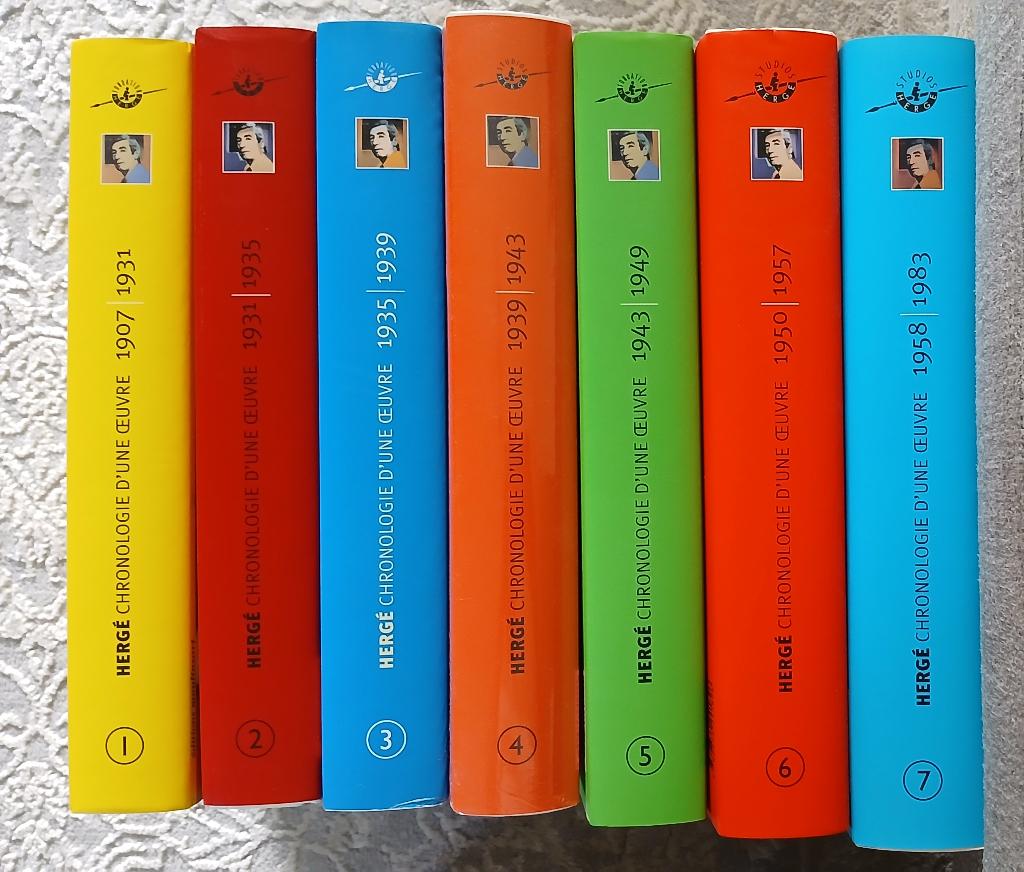 BD Tintin Hergé 7 tomes Chronologie d'une œuvre Neufs, Livres, Plusieurs BD, Enlèvement ou Envoi, Neuf, HERGE