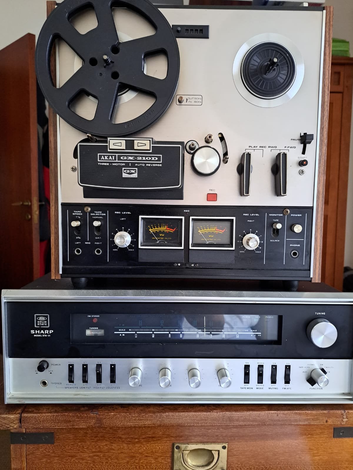 Ampli tuner sherp et enregistreure akai, TV, Hi-fi & Vidéo, Enlèvement ou Envoi