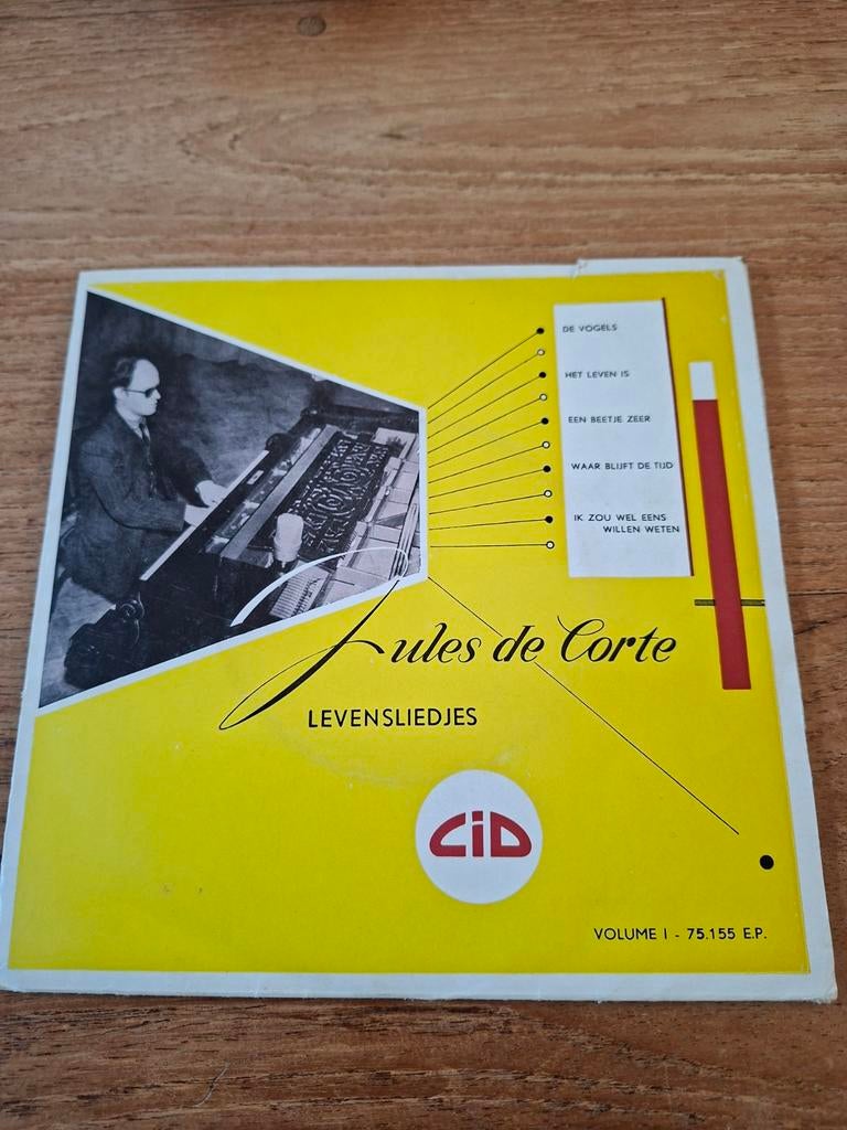 EP: Levensliedjes, Jules de Corte 1958, Cd's en Dvd's, EP, Ophalen of Verzenden, Gebruikt, Nederlandstalig