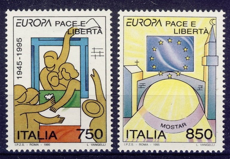 Italië 1995 - CEPT nr 2383  - 2384 **, Verzenden, Postfris