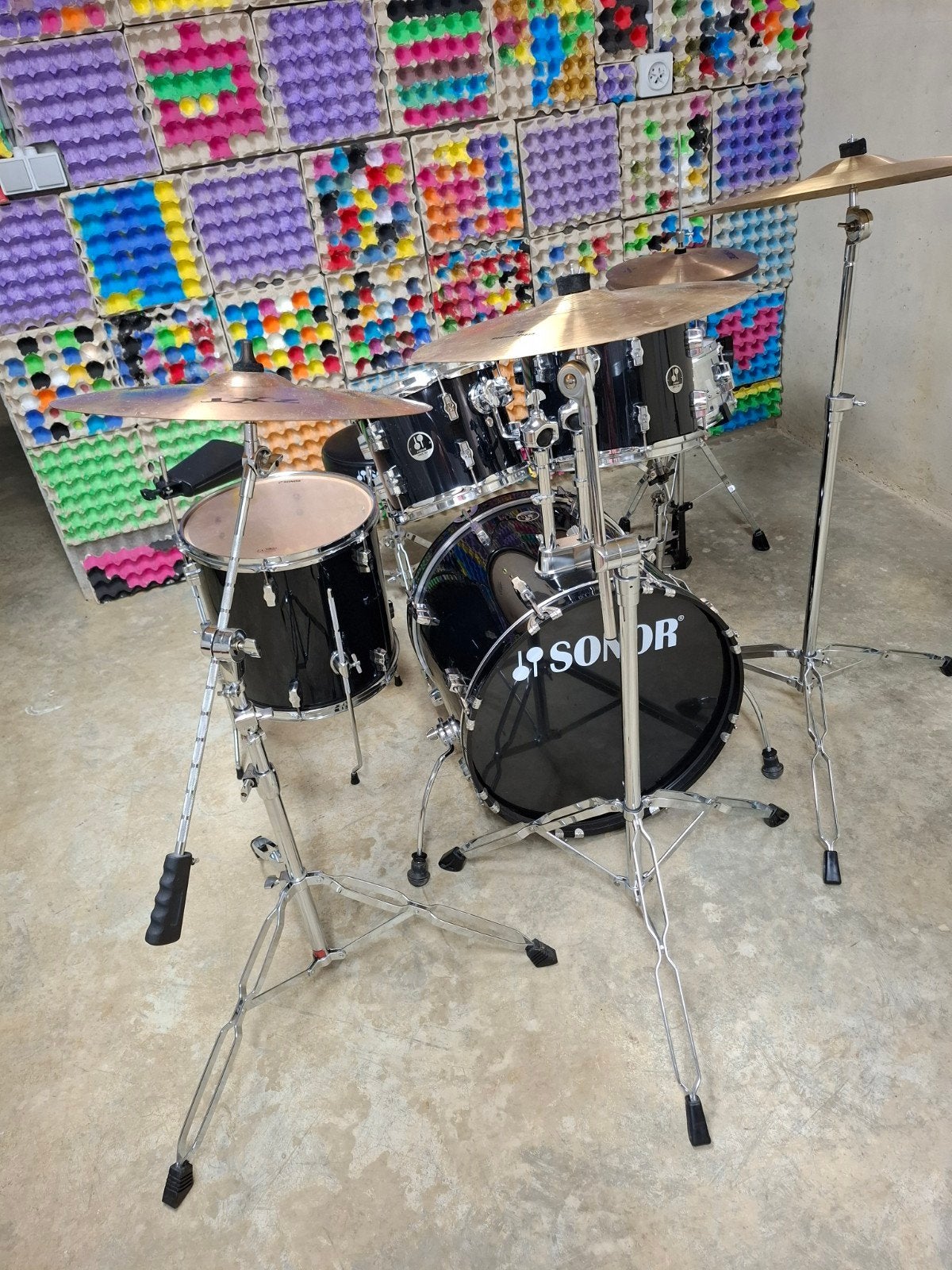 Drumstel Sonor, Muziek en Instrumenten, Drumstellen en Slagwerk, Ophalen, Gebruikt, Sonor