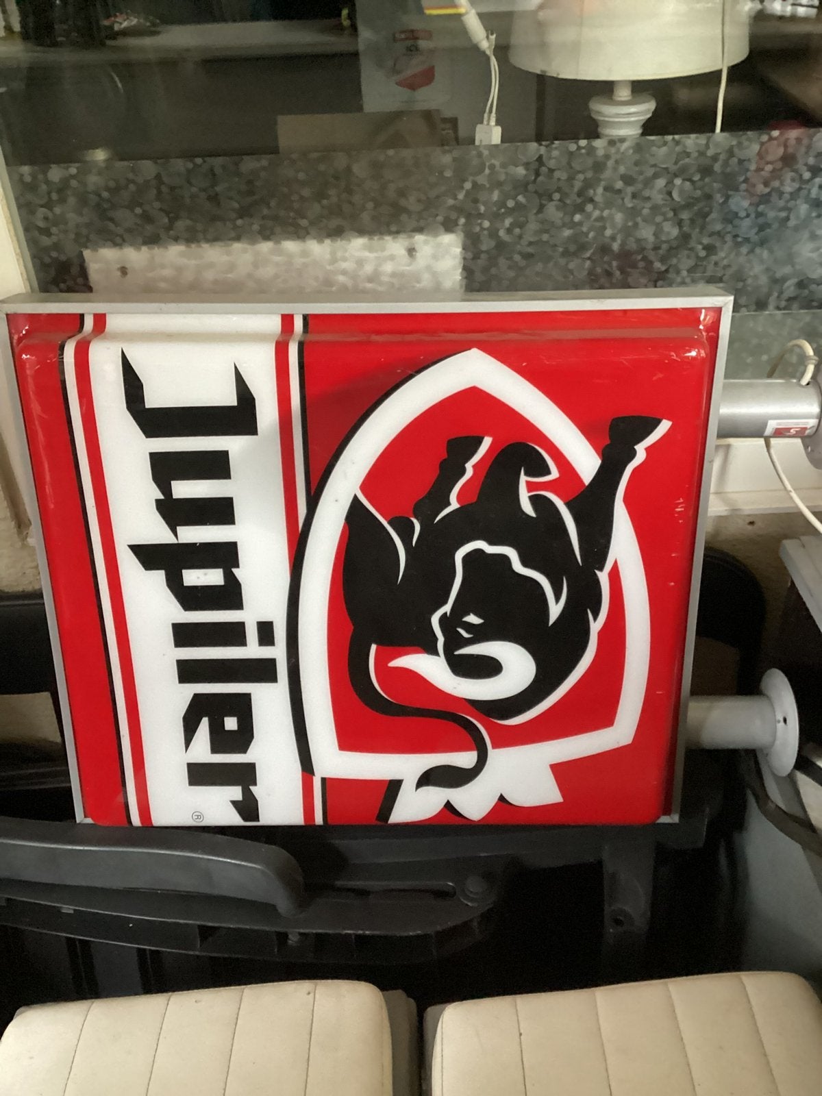 Lichtreklame, Verzamelen, Ophalen, Gebruikt, Reclamebord, Plaat of Schild, Jupiler