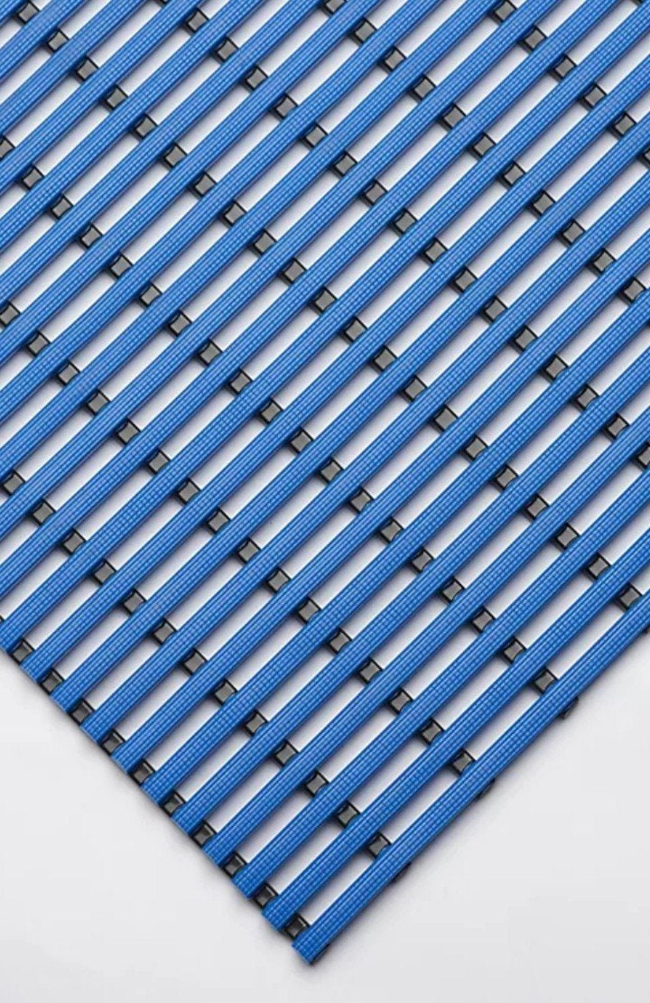Douchemat, Maison & Meubles, Enlèvement, Comme neuf, Bleu, Accessoire de douche