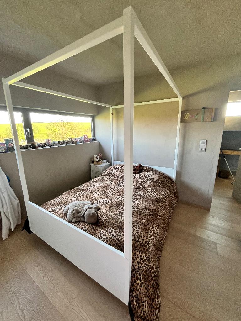 Lit et tête de lit Maison du Monde, 140 cm, Enlèvement, Utilisé, Deux personnes