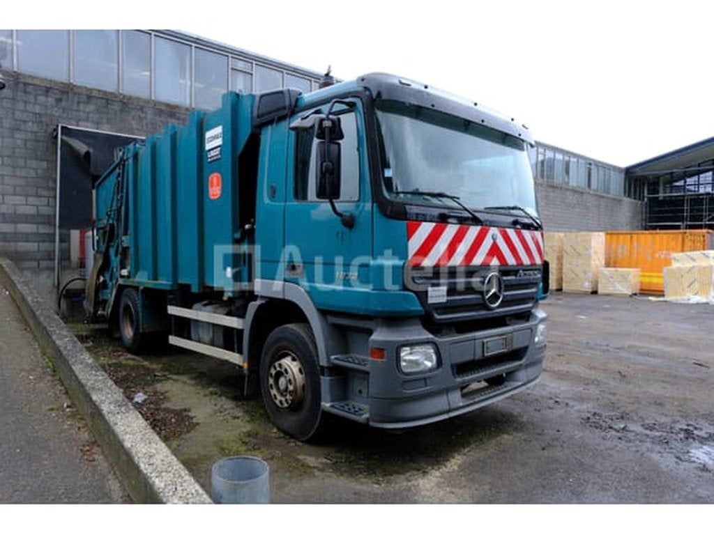 Camion poubelle Mercedes-Benz Actros 1832 (2004-175.900 km-V, Autos, Camions, Achat, Entreprise, Autres carburants, Mercedes-Benz