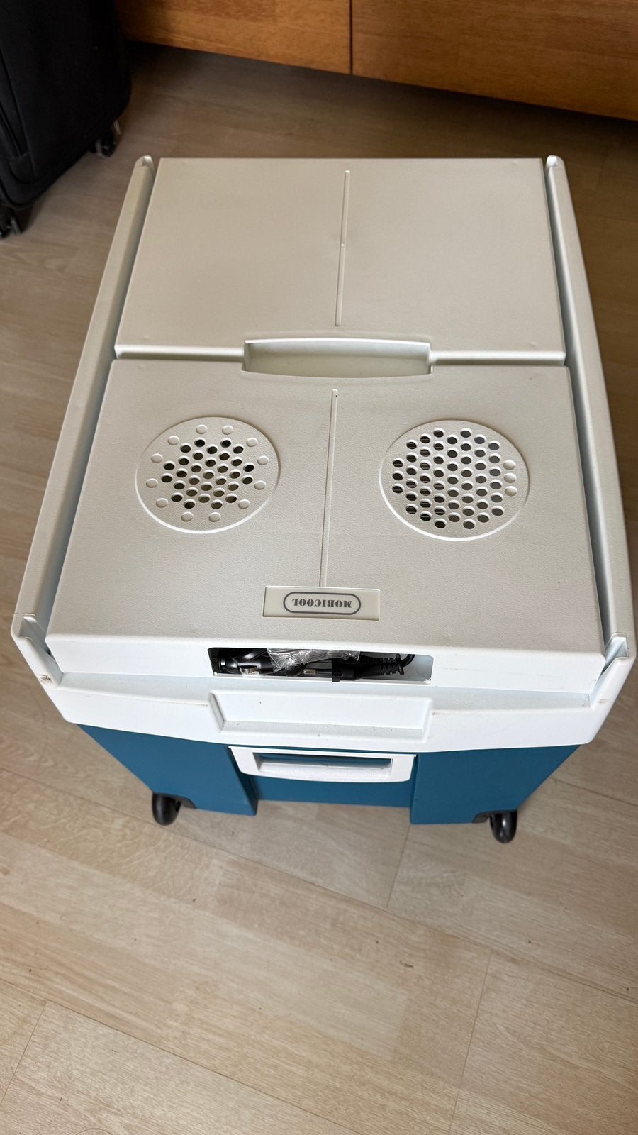 Glacière Mobicool MT48W avec roulettes, Enlèvement, Comme neuf, Glacières, Électrique