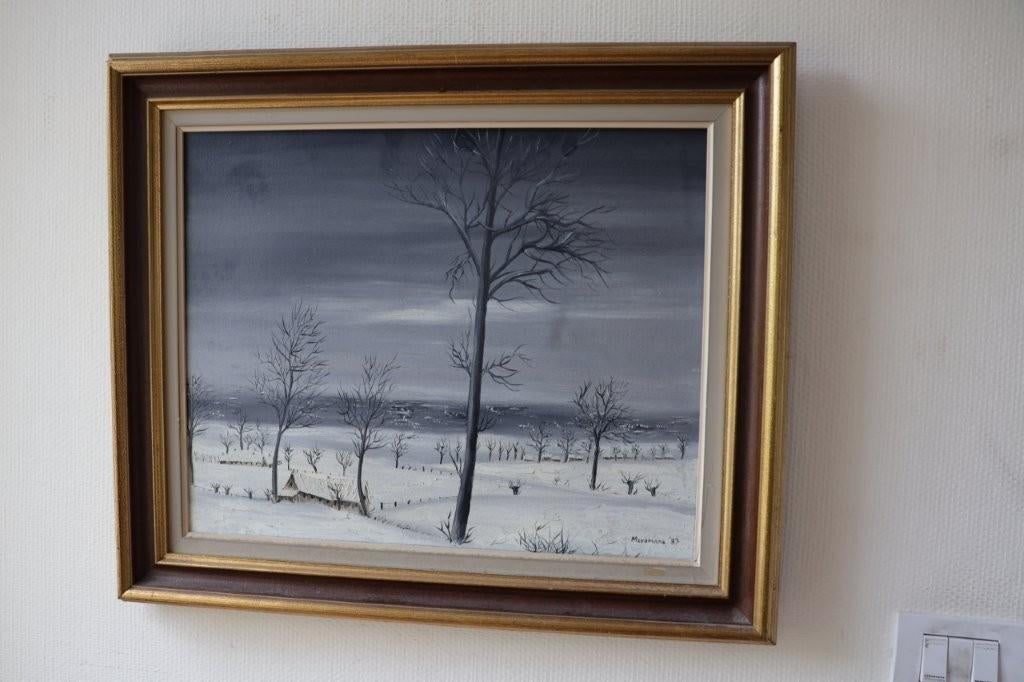 Schilderij Meysmans winterlandschap, Enlèvement