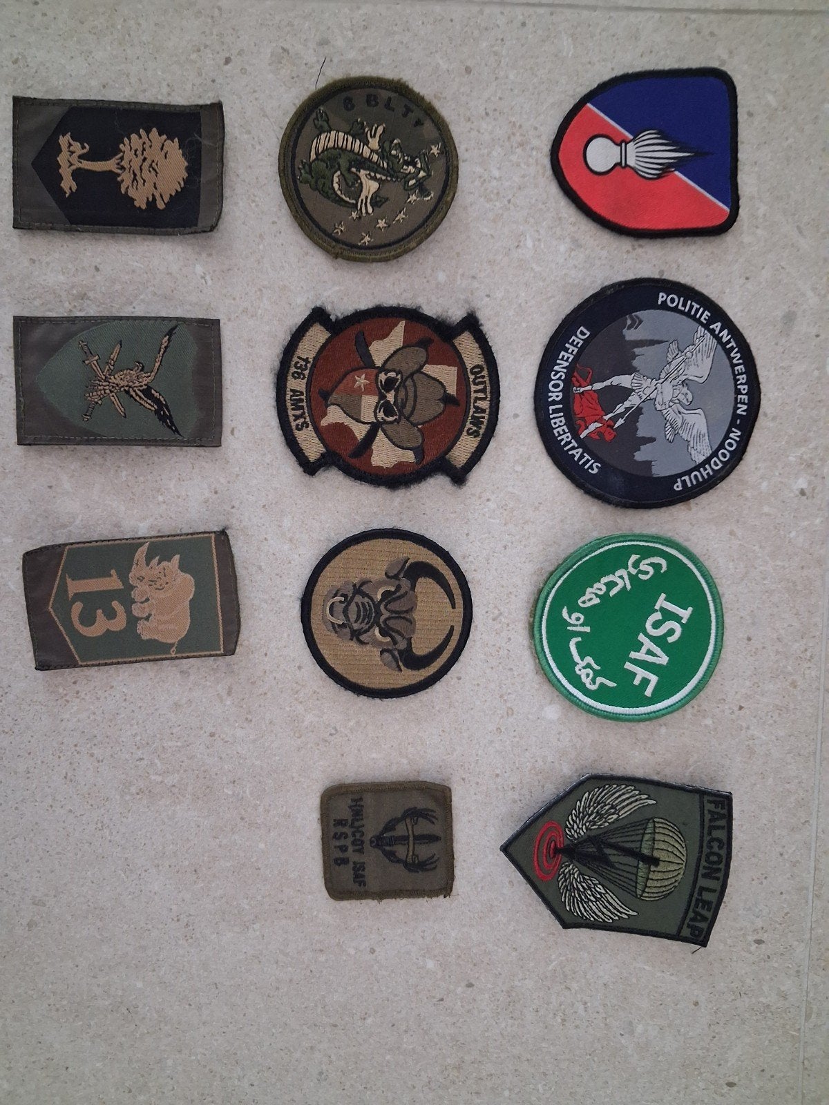 diverse patches in goede staat, Collections, Objets militaires | Général, Enlèvement ou Envoi, Autres, Emblème ou Badge