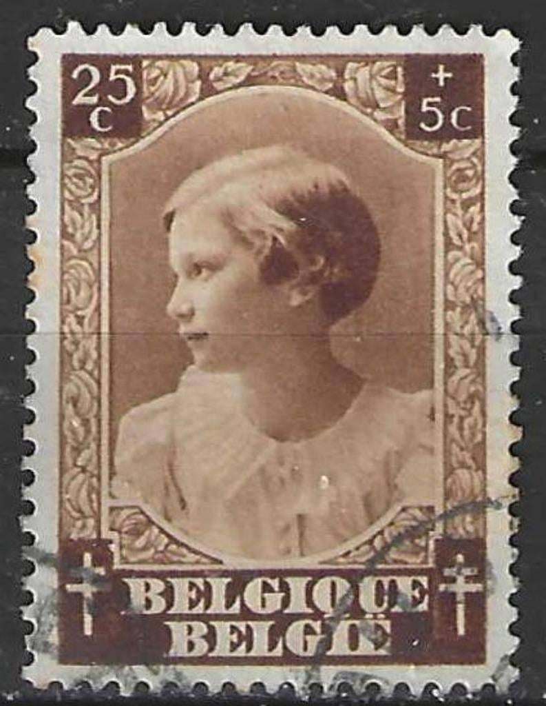 Belgie 1937 - Yvert/OBP 459 - Josephine-Charlotte (ST), Postzegels en Munten, Verzenden, Gestempeld, Gestempeld, Koninklijk huis