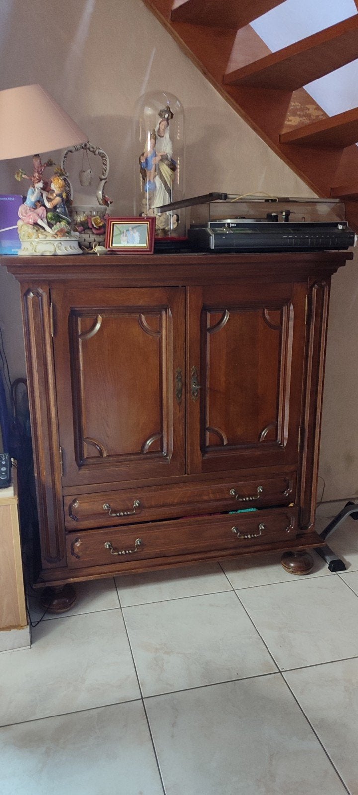 eetkamer set ,ovalen tafel,6stoelen en rechthoekige salontaf, Antiek en Kunst, Ophalen
