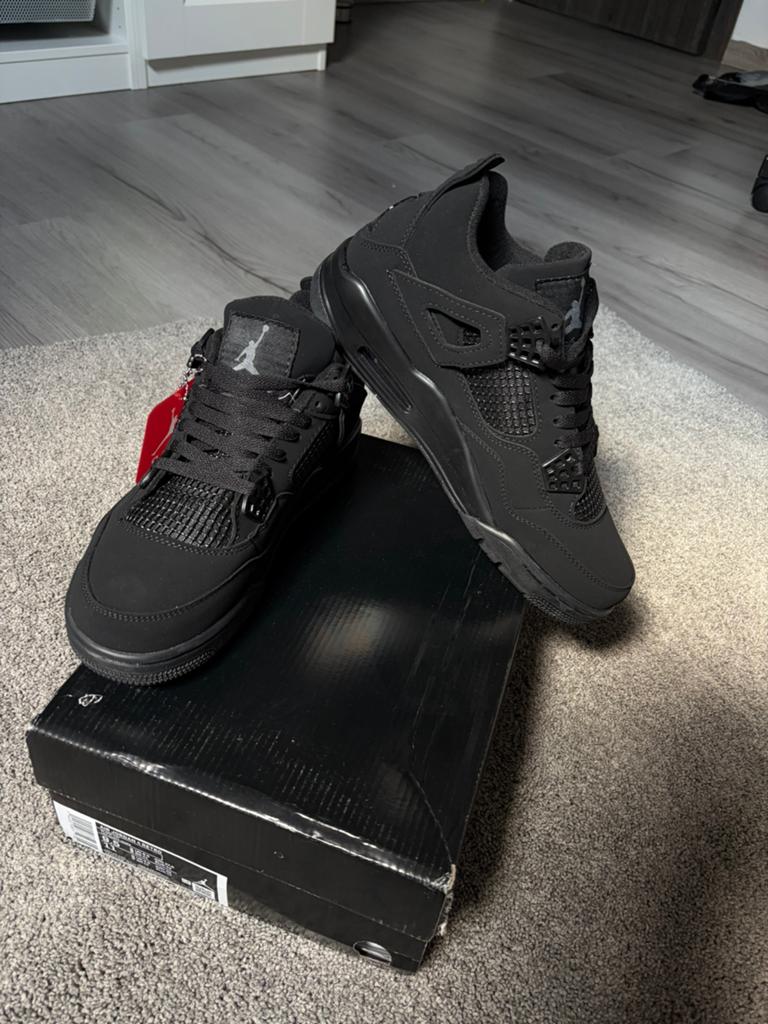 Jordan 4 Black Cats, Kleding | Heren, Schoenen, Nieuw, Ophalen of Verzenden, Sportschoenen, Zwart