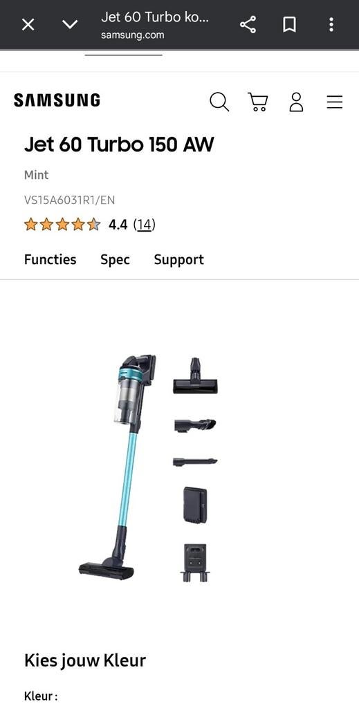 Samsung jet 60, Elektronische apparatuur, Stofzuigers, Ophalen of Verzenden