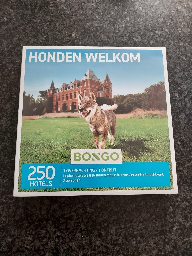 Bongo bon Honden Welkom Hotels, Tickets & Billets, Deux personnes, Bon cadeau, Forfait, Autres types