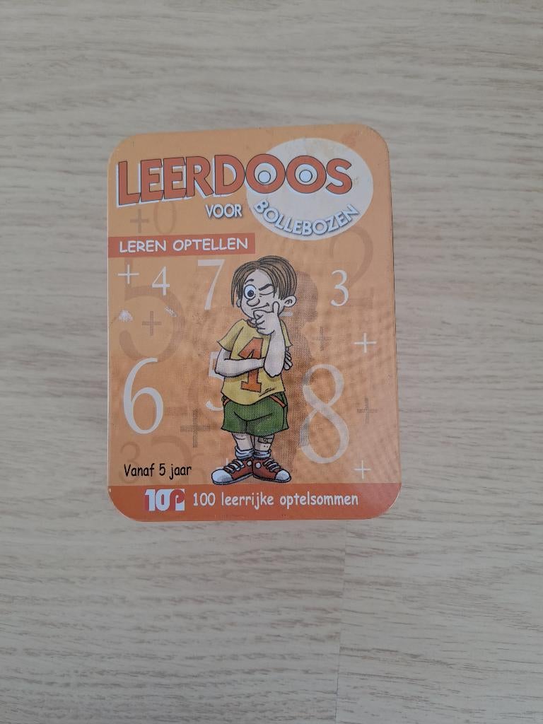 Leerdoos. Voor bollebozen., Een of twee spelers, Ophalen, Gebruikt, Uitgeverij 10P