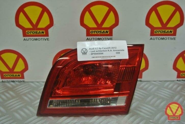 audi a3 8p facelift led achterlicht recht binnen 8p4945094, Gebruikt, AUDI AG, Auto-Union-Strasse 1
85045  Ingolstadt, DE, Audi