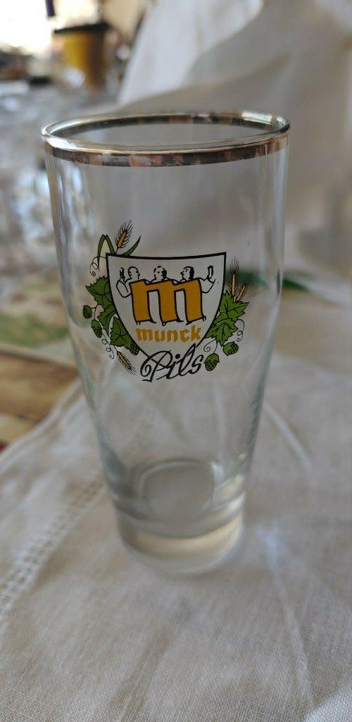glas bierglas Munck pils Ruddervoorde, Verzamelen, Ophalen of Verzenden, Zo goed als nieuw, Glas of Glazen, Overige merken