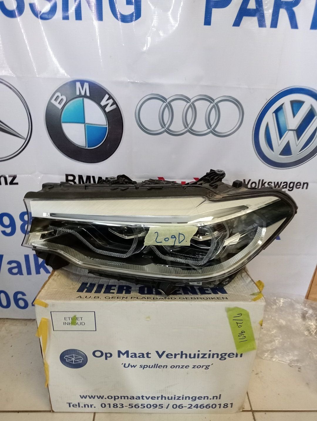 Koplamp BMW 5 Serie G30 G31 Full Led Adaptive 721496103 Link, -, Utilisé, -, Enlèvement ou Envoi