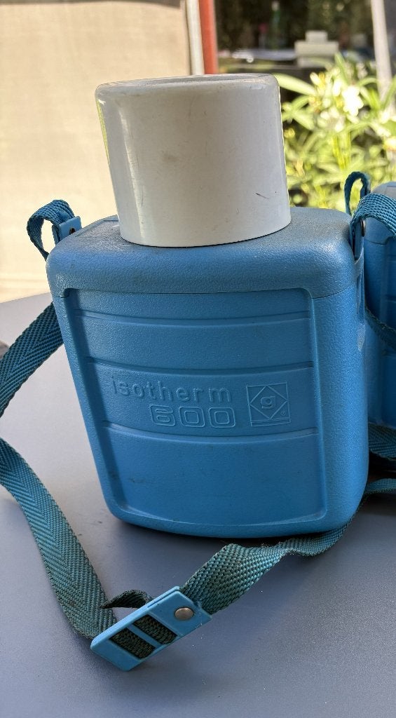 Bouteille rétro bleue - Campingaz Isotherm 600, Enlèvement ou Envoi, Comme neuf