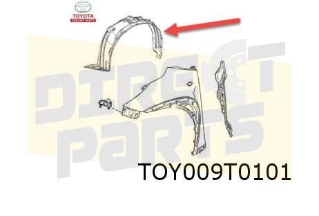 Toyota Aygo X (3/22-) modderkuip Links Origineel! 538760H091, Neuf, -, -, Garde-boue