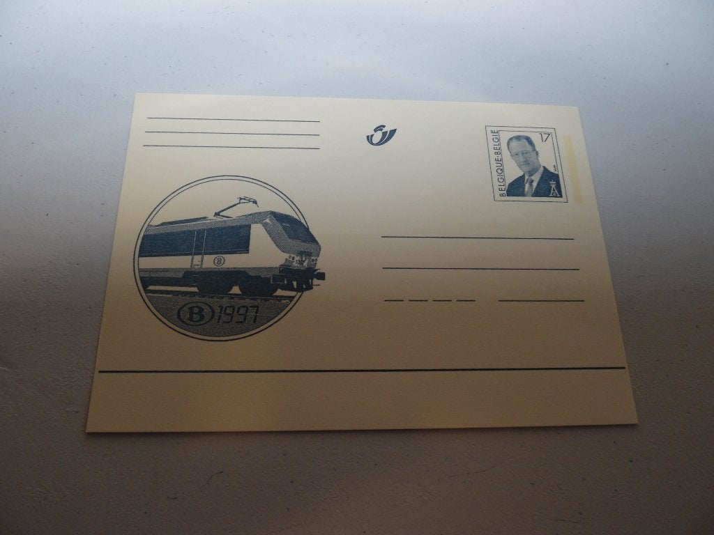 Briefkaart met Reclame 1997  Trein, Enlèvement ou Envoi, Non oblitéré