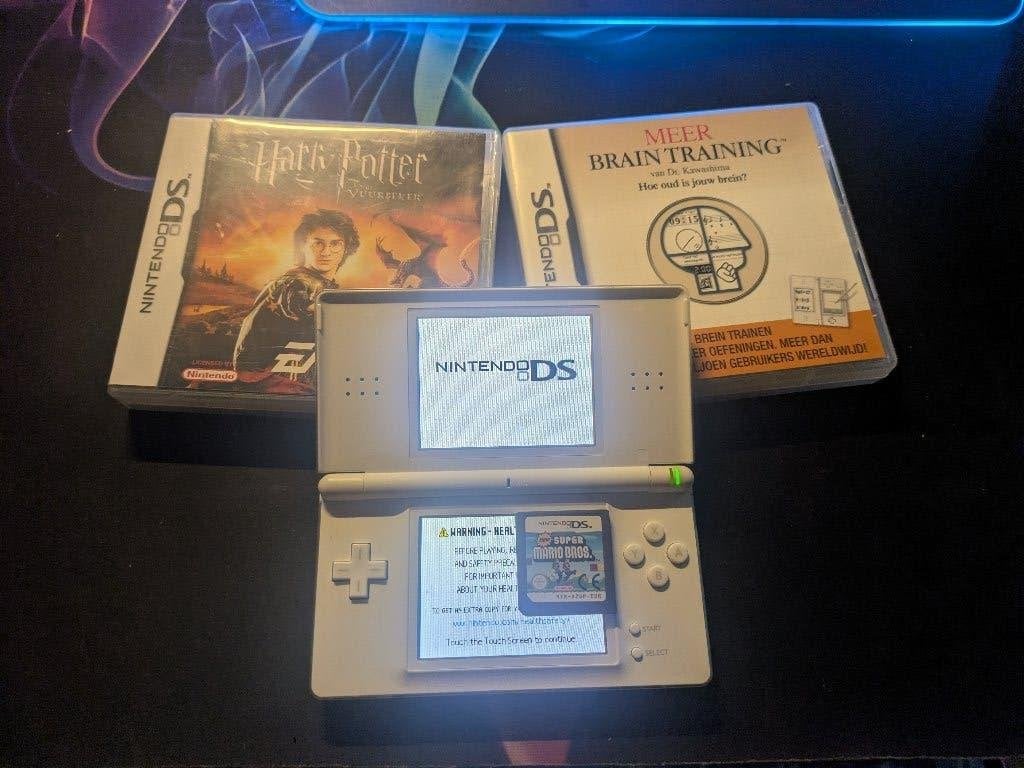nintendo ds lite + 3 games, Ophalen, Met games, Wit, Nieuw