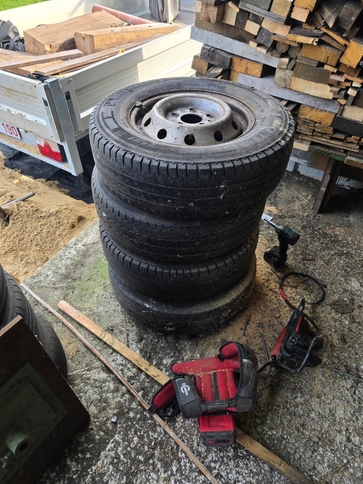 4x stalen velg met band peugeot boxer 16 inch, Auto-onderdelen, Ophalen, 16 inch