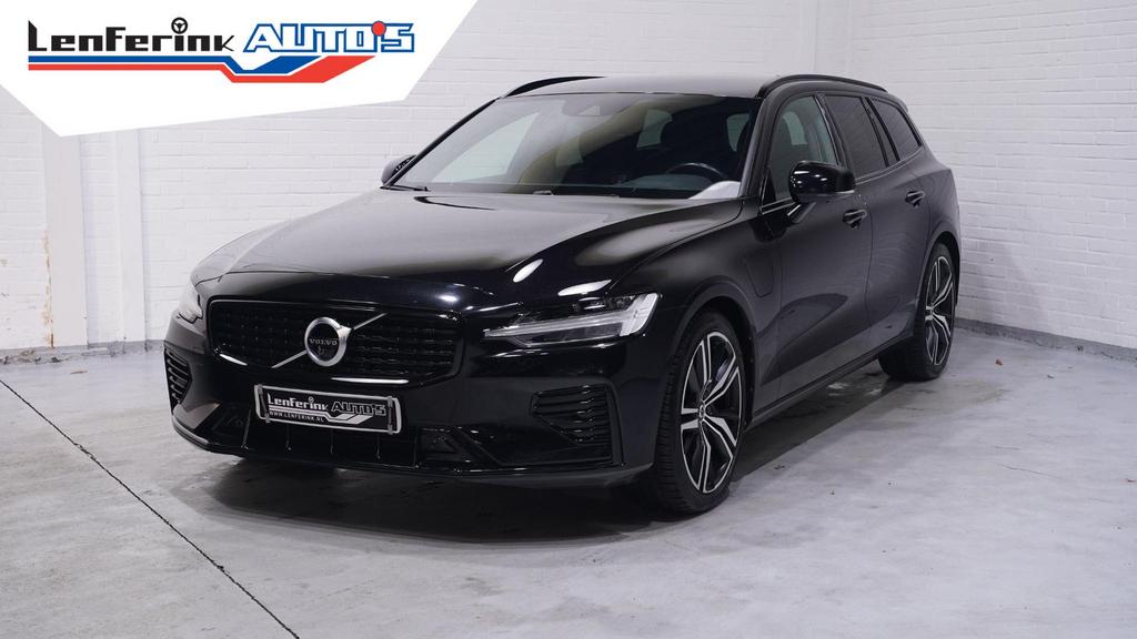 Volvo V60 2.0 T6 Recharge AWD R-Design Black-line private-gl, Auto's, Volvo, 42 g/km, Zwart, Break, Hybride Elektrisch/Benzine