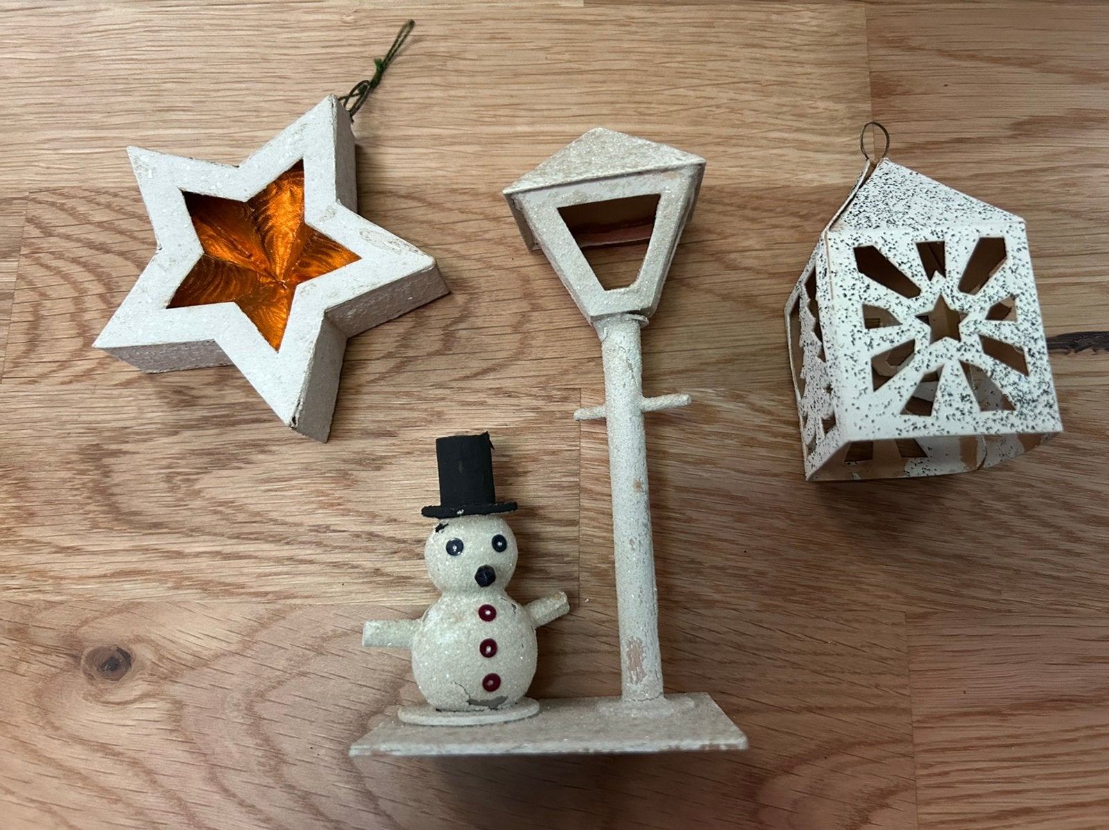 Vintage kerstversiering setje, Diversen, Kerst, Ophalen of Verzenden, Gebruikt