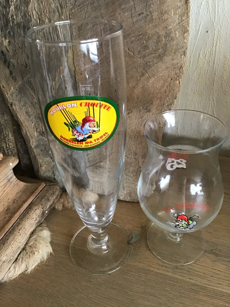 Chouffe glazen, Ophalen of Verzenden, Zo goed als nieuw