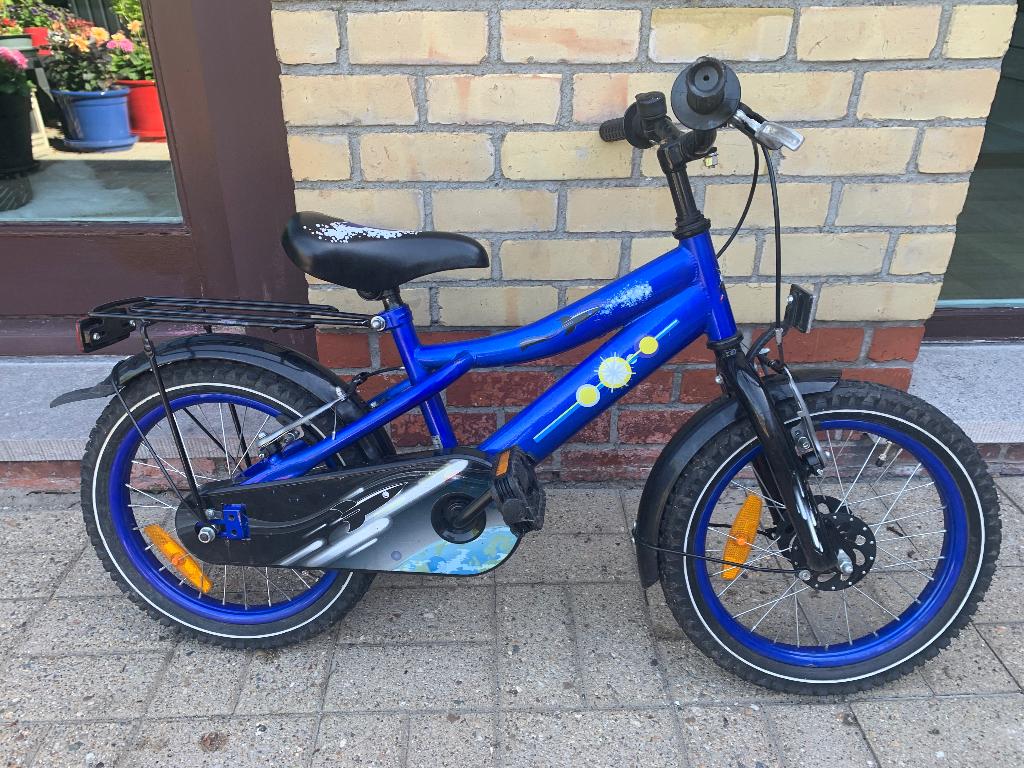 Kinderfiets 6-7 jaar, Fietsen en Brommers, Ophalen, Gebruikt, Velgrem, Minder dan 16 inch
