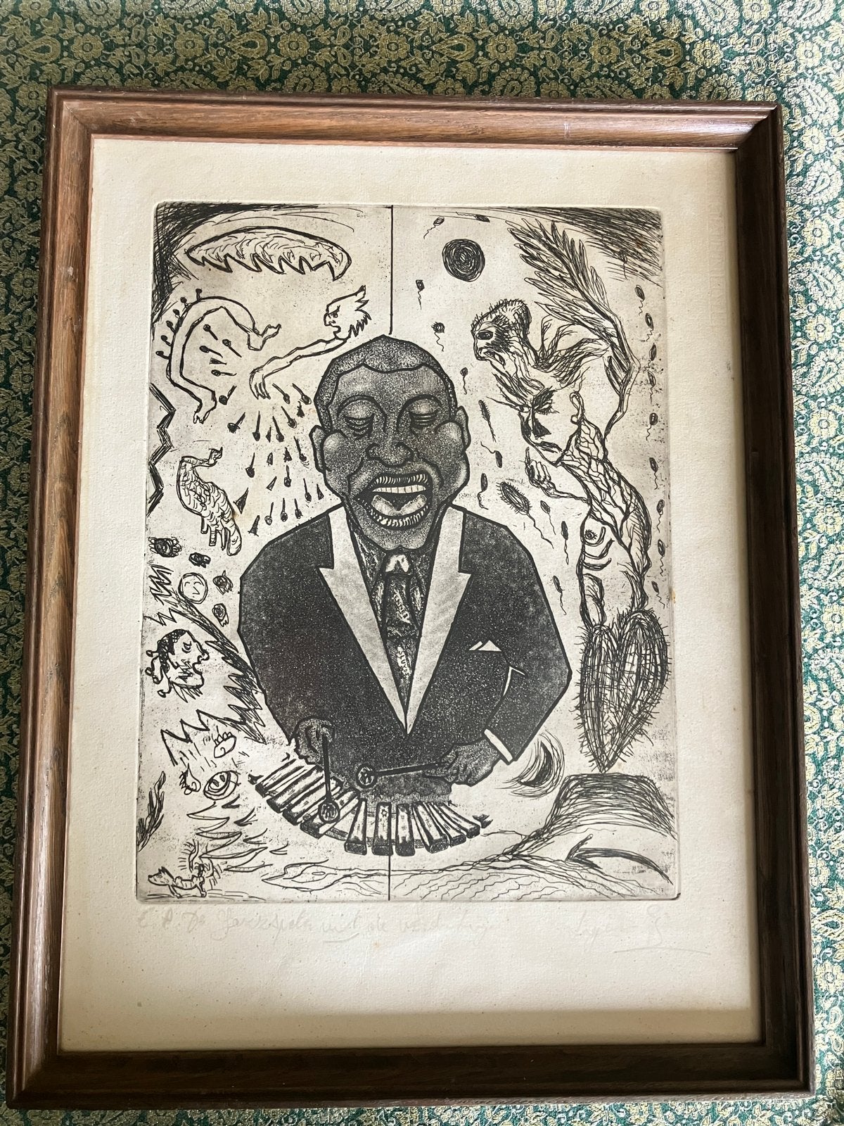 Jazzmuzikant met xylofoon, Ophalen