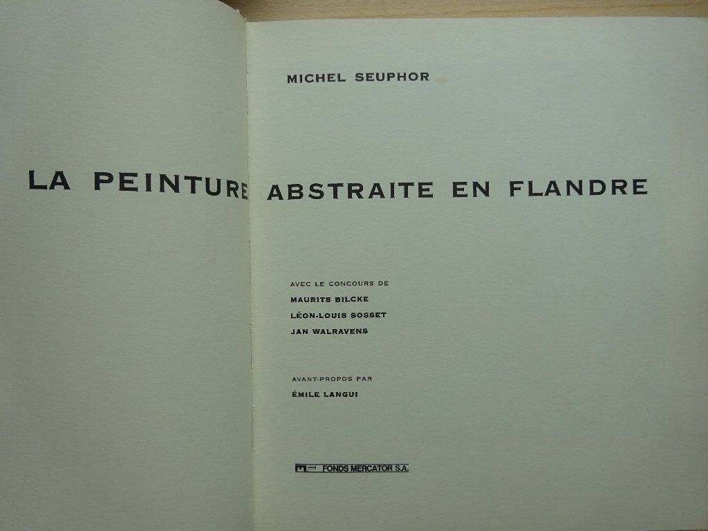 Michel Seuphor, La peinture abstraite en Flandre, 1974, Gelezen, Ophalen of Verzenden, Michel Seuphor, Schilder- en Tekenkunst