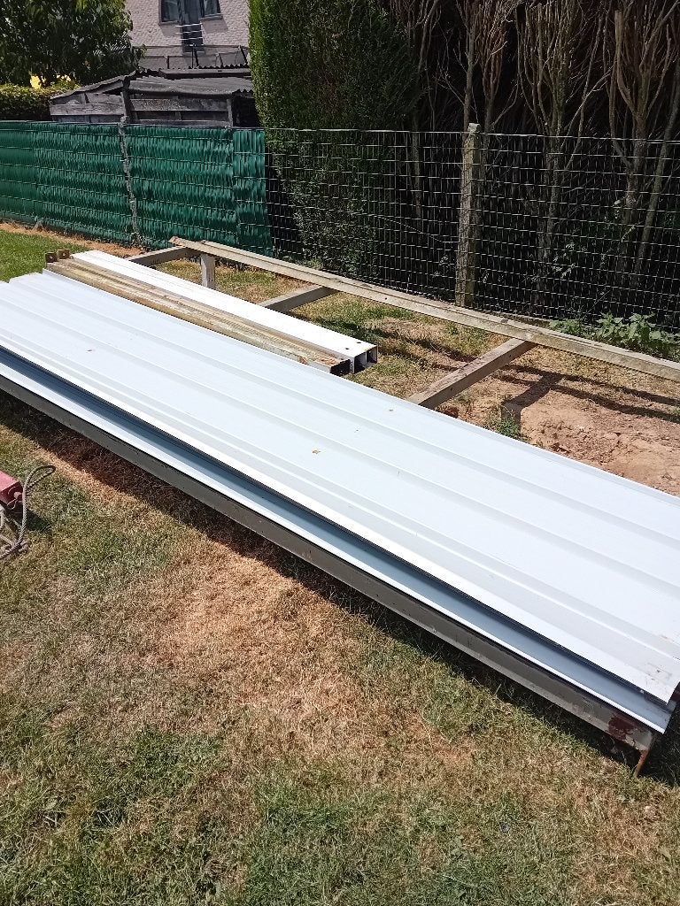 Ijzer afdak, Tuin en Terras, Overkappingen, Ophalen, Gebruikt, Overige typen