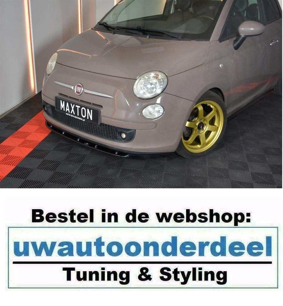 Maxton Design Spoiler Lip Splitter Voor Fiat 500, Envoi