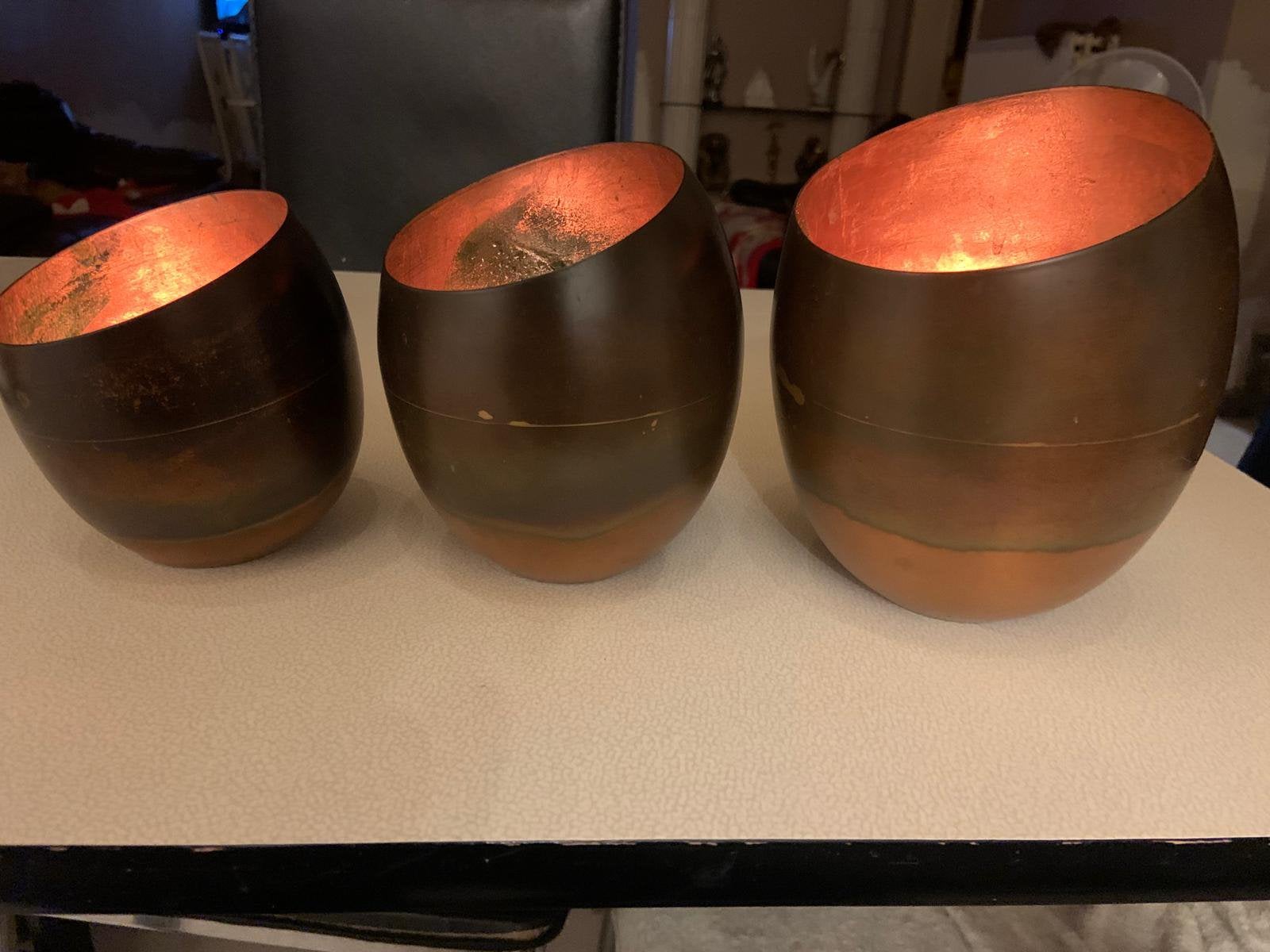 36 Bougeoirs ( 12 grands, 12 moyens, 12petit ), Antiquités & Art, Enlèvement