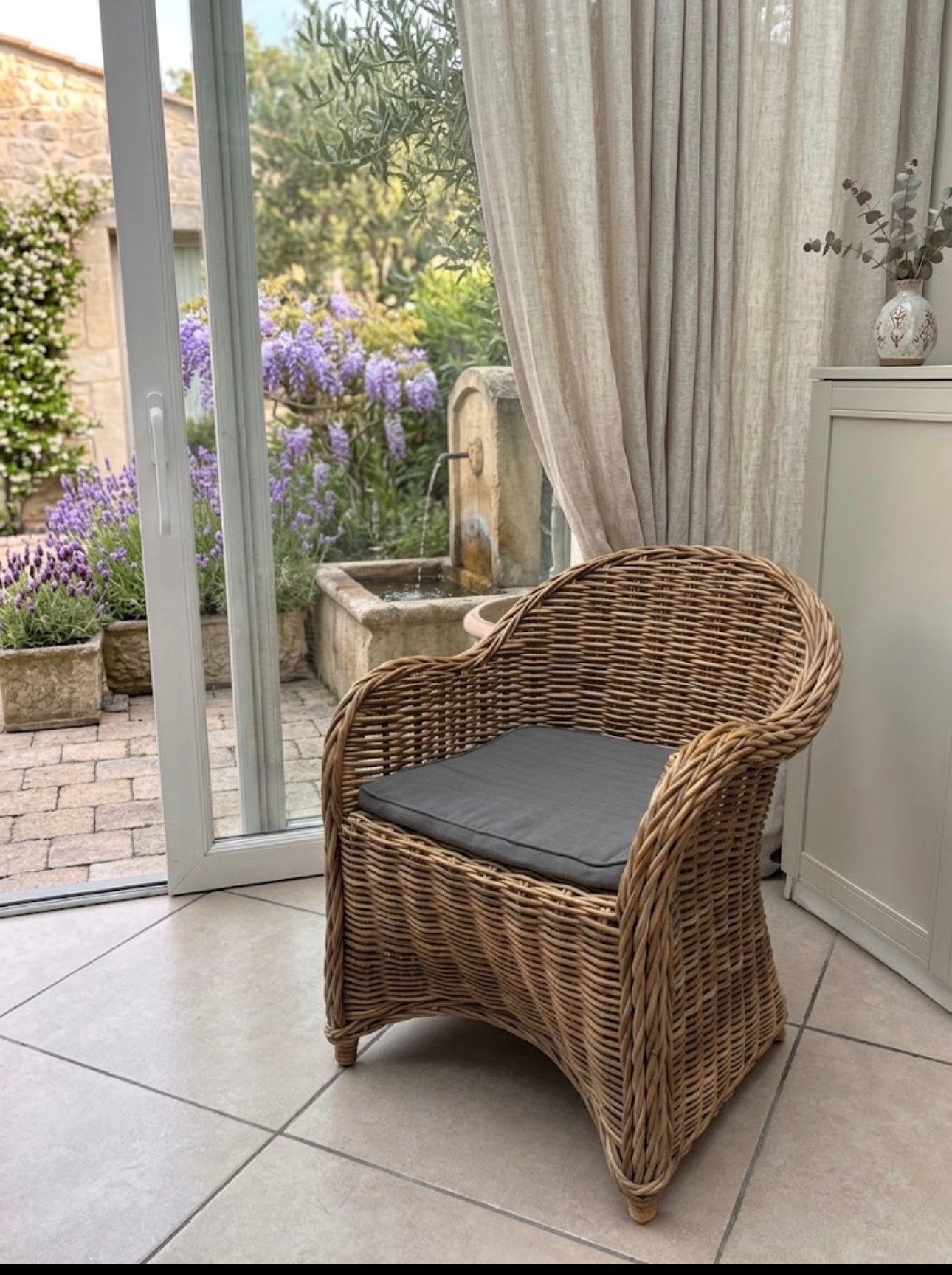 8 x Rotan Lio Line Stoelen, Ophalen, Gebruikt, Rotan