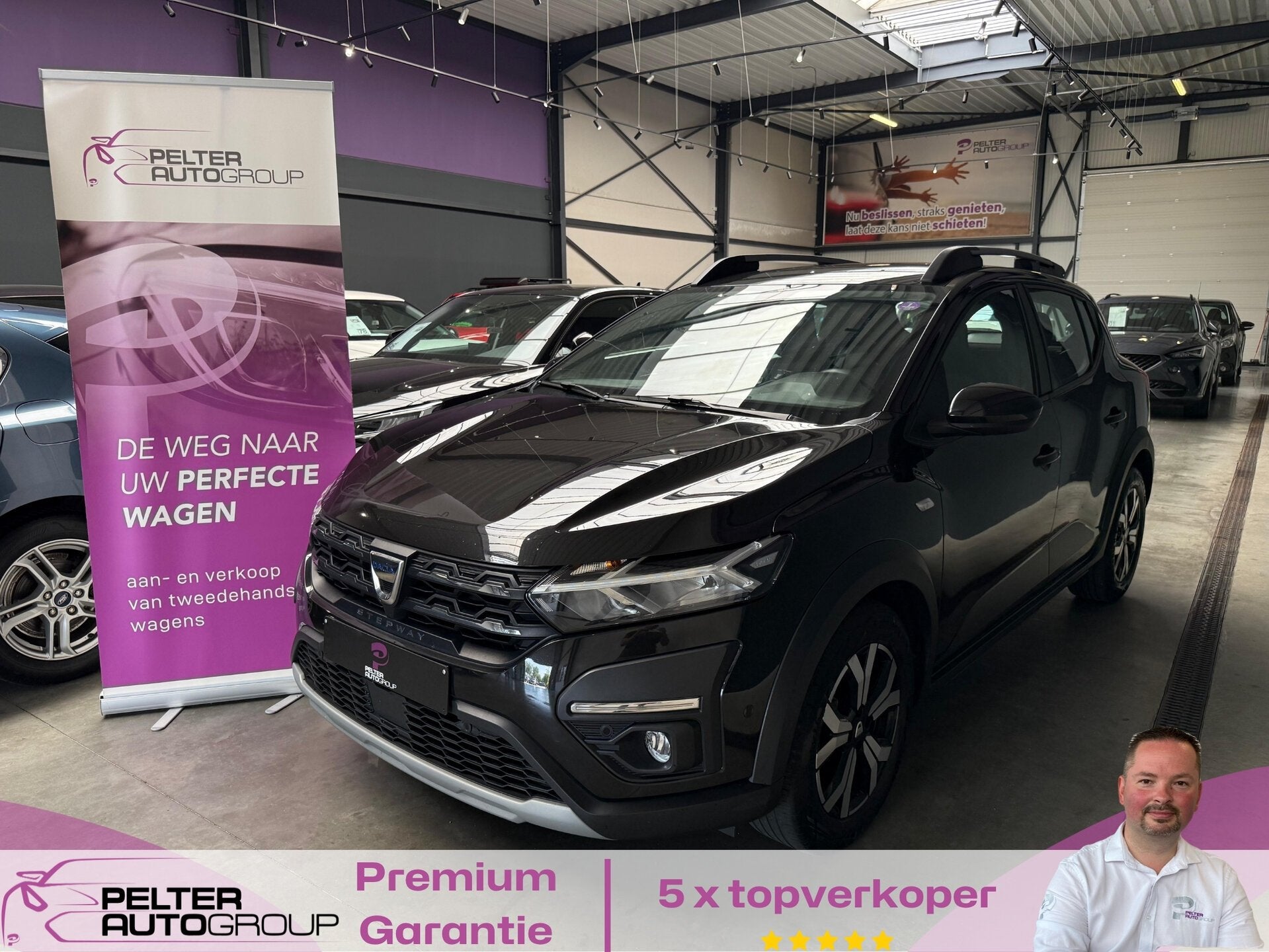 Dacia Sandero Stepway  1.0 TCe ECO-G LPG/Benzine Camera, Autos, Dacia, Achat, Euro 6, Entreprise, Noir