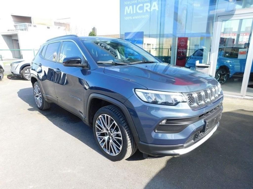 Jeep Compass Turbo T4 4xe ATX Limited, Auto's, Automaat, Blauw, 41 g/km, 5 zetels