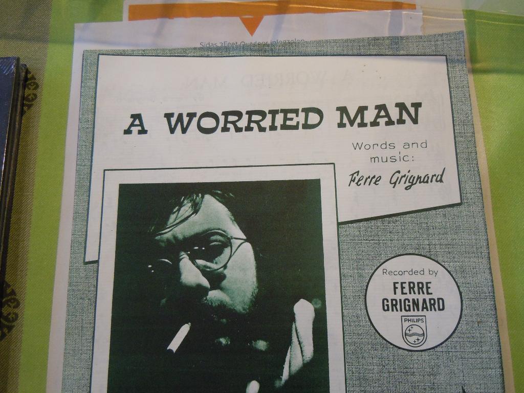Ferre grignard partituur bladmuziek A worried man, Ophalen of Verzenden