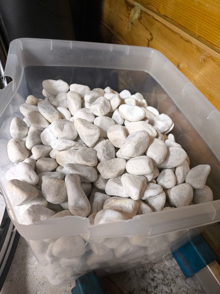 witte grind, Enlèvement, Utilisé, Blanc, Gravier